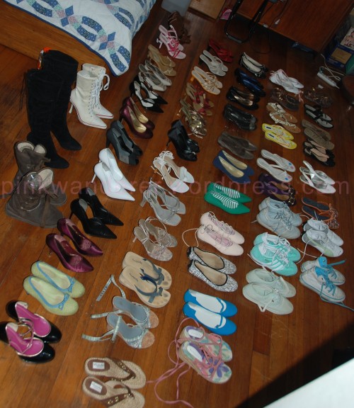Pairs Of Shoes. 57 pairs of shoes?